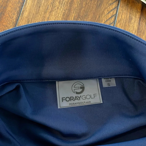 Foray Golf Front Zip insulated hybrid Light Jacket quilted vest Navy blue  Small - Picture 8 of 14